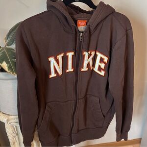 Nike Vintage Brown Spellout Hoodie